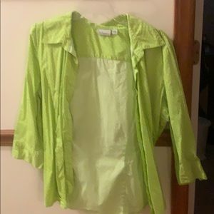 Kim Rogers, size XL green blouse